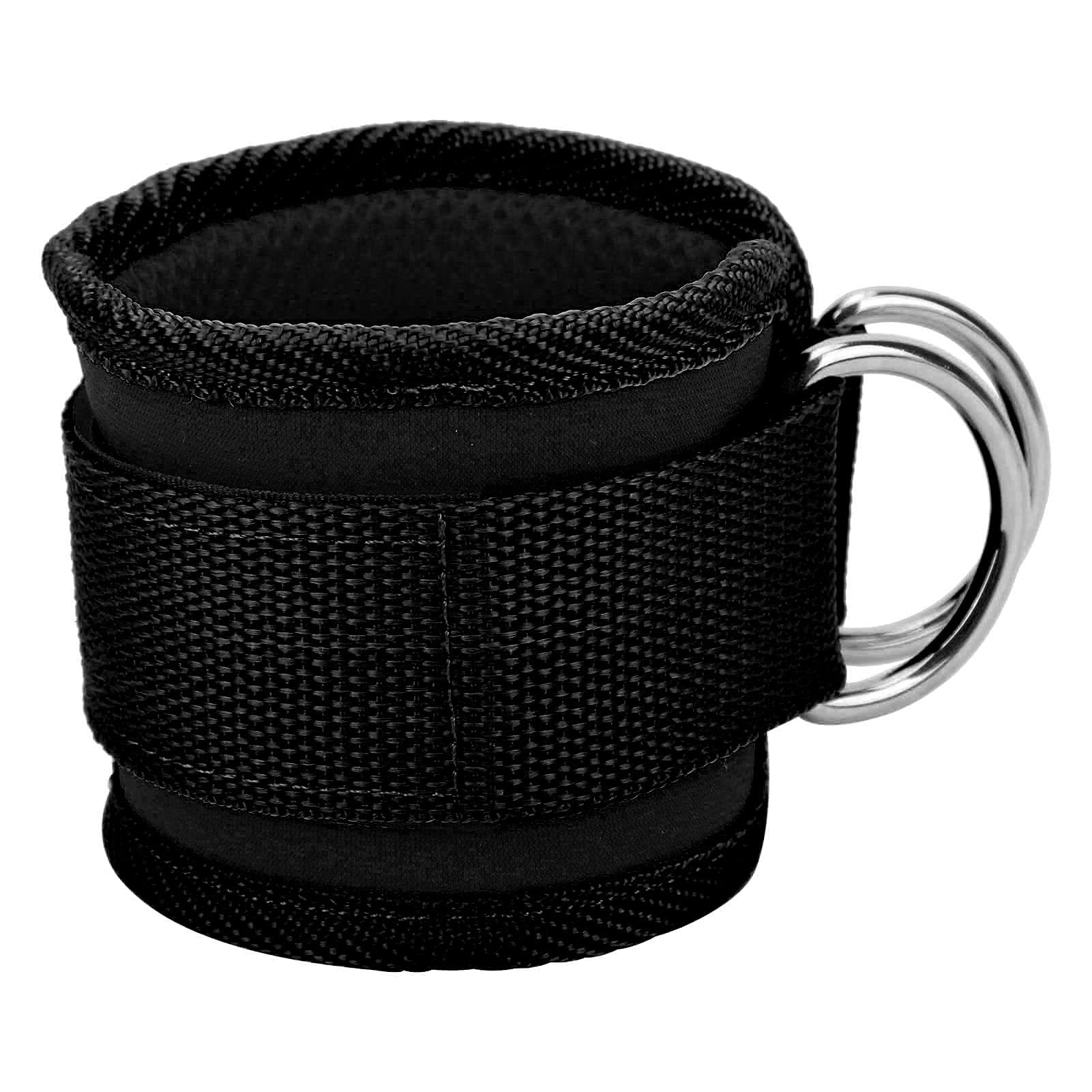 Fitness Ankle Straps Adjustable Work Out Cuff Attachment for Home & Gym, Booty Workouts Bands(black) Strength Training