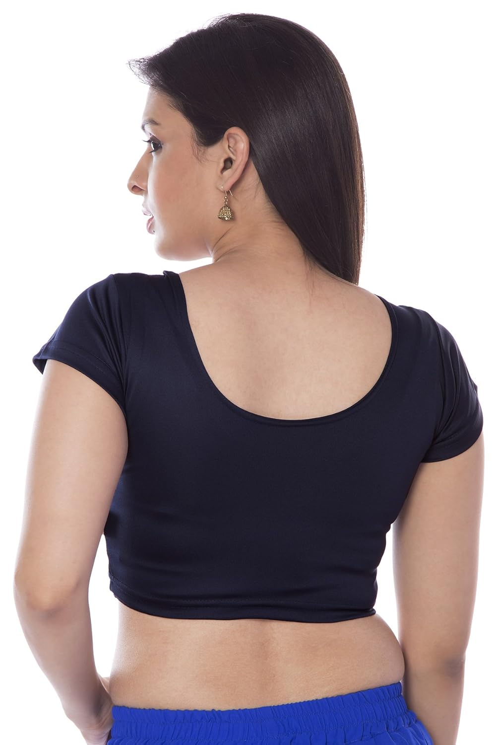 louis fashion lycra fabric women solid blouse (agspl-3524)