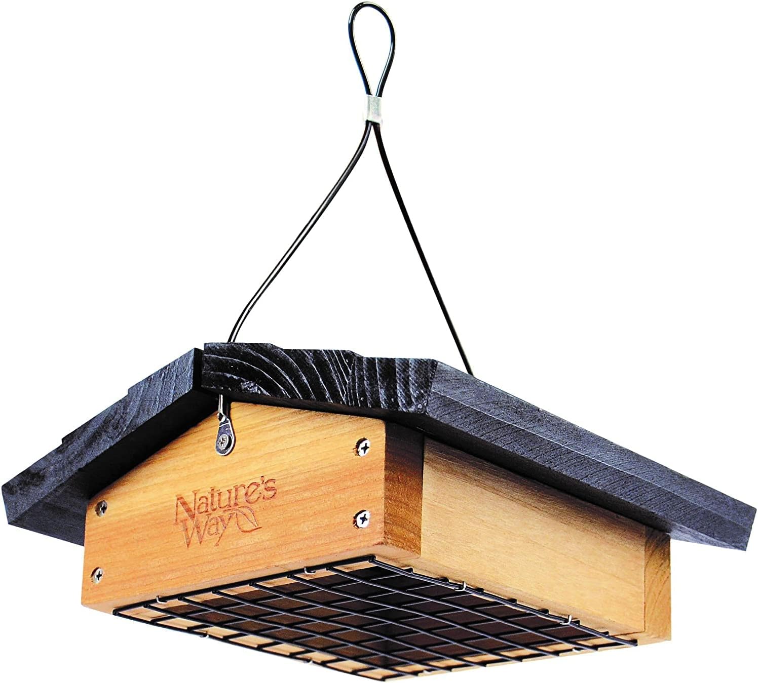 Backyard Birding & Wildlife - Nature's Way Bird Products CWF2 Cedar Suet Upside-Down Bird Feeder, Black
