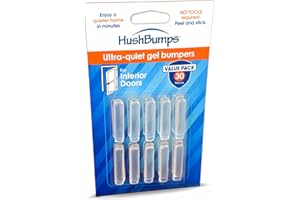 HushBumps Ultra-Quiet Bumpers for Interior Doors 3-Pack. Specialized Design Delivers Quiet Operation to Interior Doors. Just 