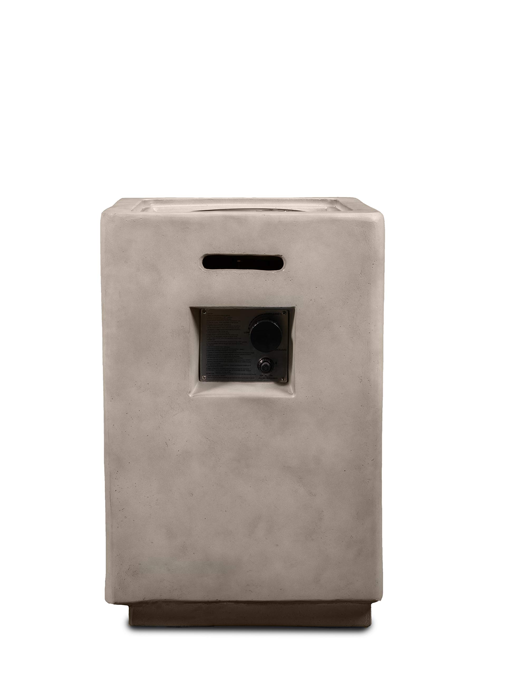 bluegrass living fire pit table on Hanie Design Bfp 200 Pillar Column Propane Gas Fire Pit Concrete Grey Buy Online In Japan At Desertcart Jp Productid 225862602