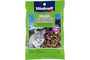 Vitakraft Chinchilla Cocktail Mixed Fruit Treat, 4.5 Ounce Pouch