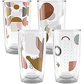 Tervis Mid Mod Jazz Collection Made in USA Double Walled Insulated Tumbler Travel Cup Keeps Drinks Cold & Hot, 16oz - 4pk, Assorted
