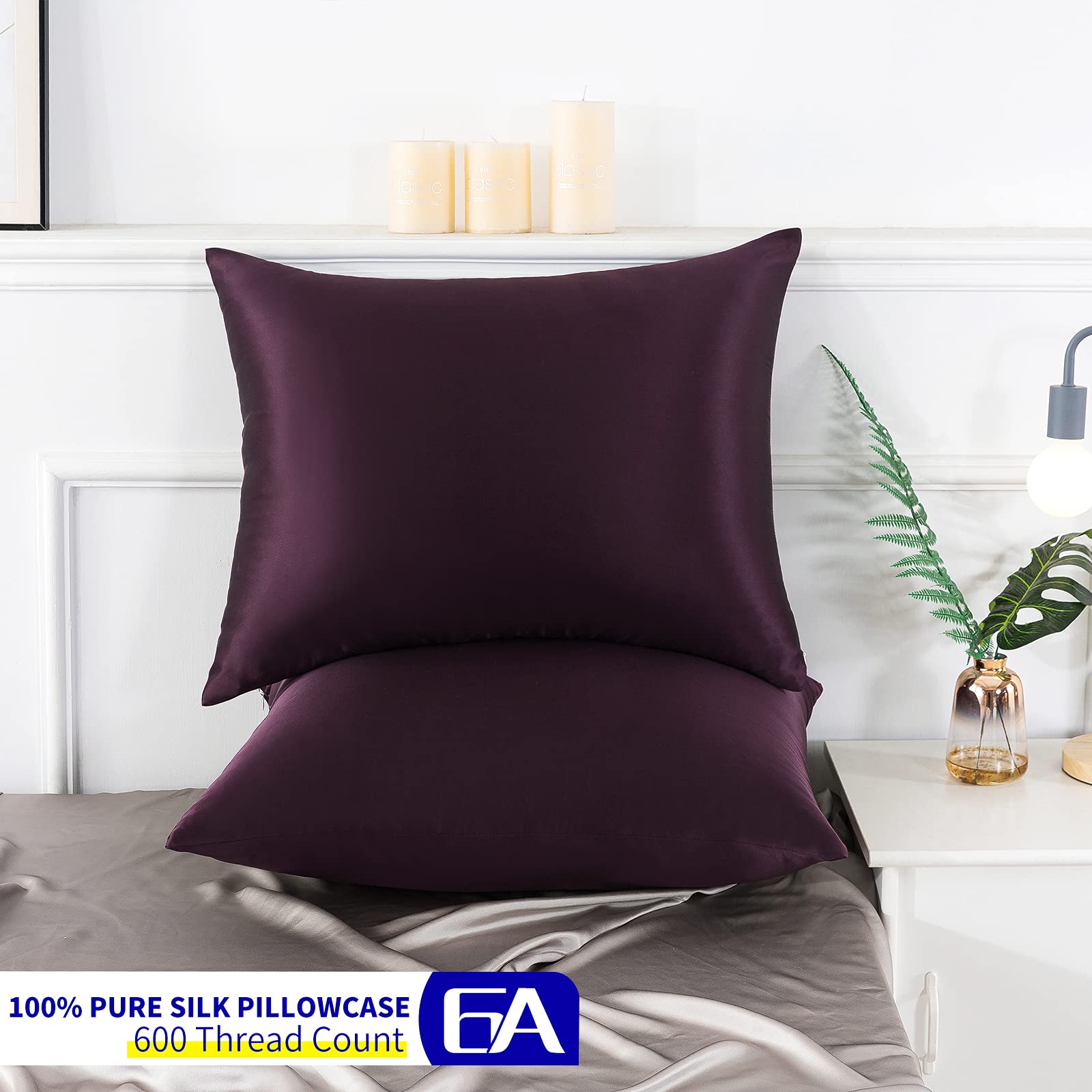 Jaciu 100% Silk Pillowcase