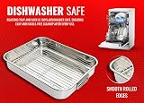VR7 Roasting Tray with Rack Stainless Steel 4 Sizes Dishwasher Safe view 6