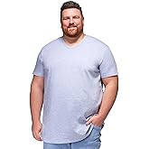 STRONGSIZE V-Neck T-Shirts for Men – Big and Tall Mens Stretch T Shirt