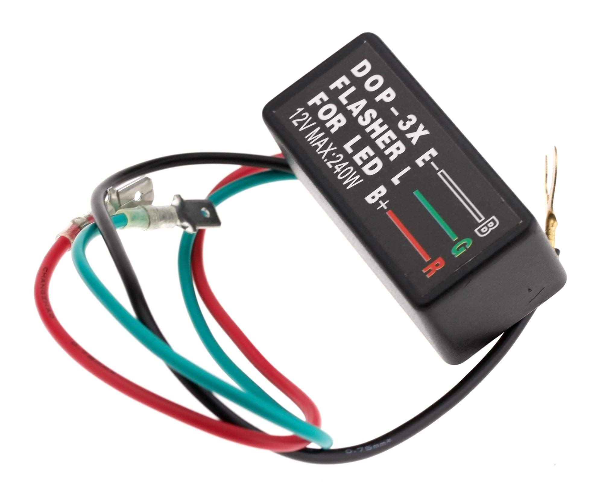 The Lord of the Tools 3 Pin Flasher Fix Relay, Flasher Blinker Relay for Motorcycle Motorbike Turn Signal Indicator Light