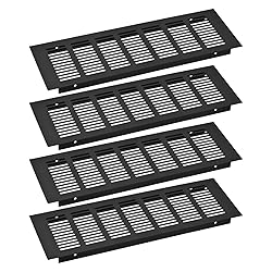 uxcell 4pcs Rectangle Ventilation Grille Aluminum