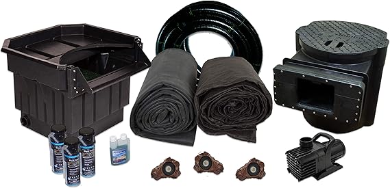 Half Off Ponds Xlh2 6100 Complete Water Garden And Koi Pond Kit With 22 Waterfall 25 X 30 Foot Epdm Liner