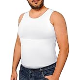 Eleady Gynecomastia Compression Shirt Men - Body Shaper Tank Top Mens Slimming Undershirt Slimming Shirts Plus Size