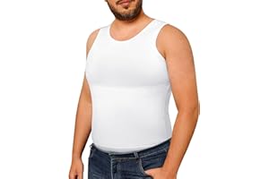 Eleady Gynecomastia Compression Shirt Men - Body Shaper Tank Top Mens Slimming Undershirt Slimming Shirts Plus Size
