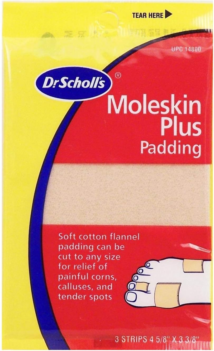 Dr. Scholl's Moleskin Plus (3 Strips): Sports & Outdoors