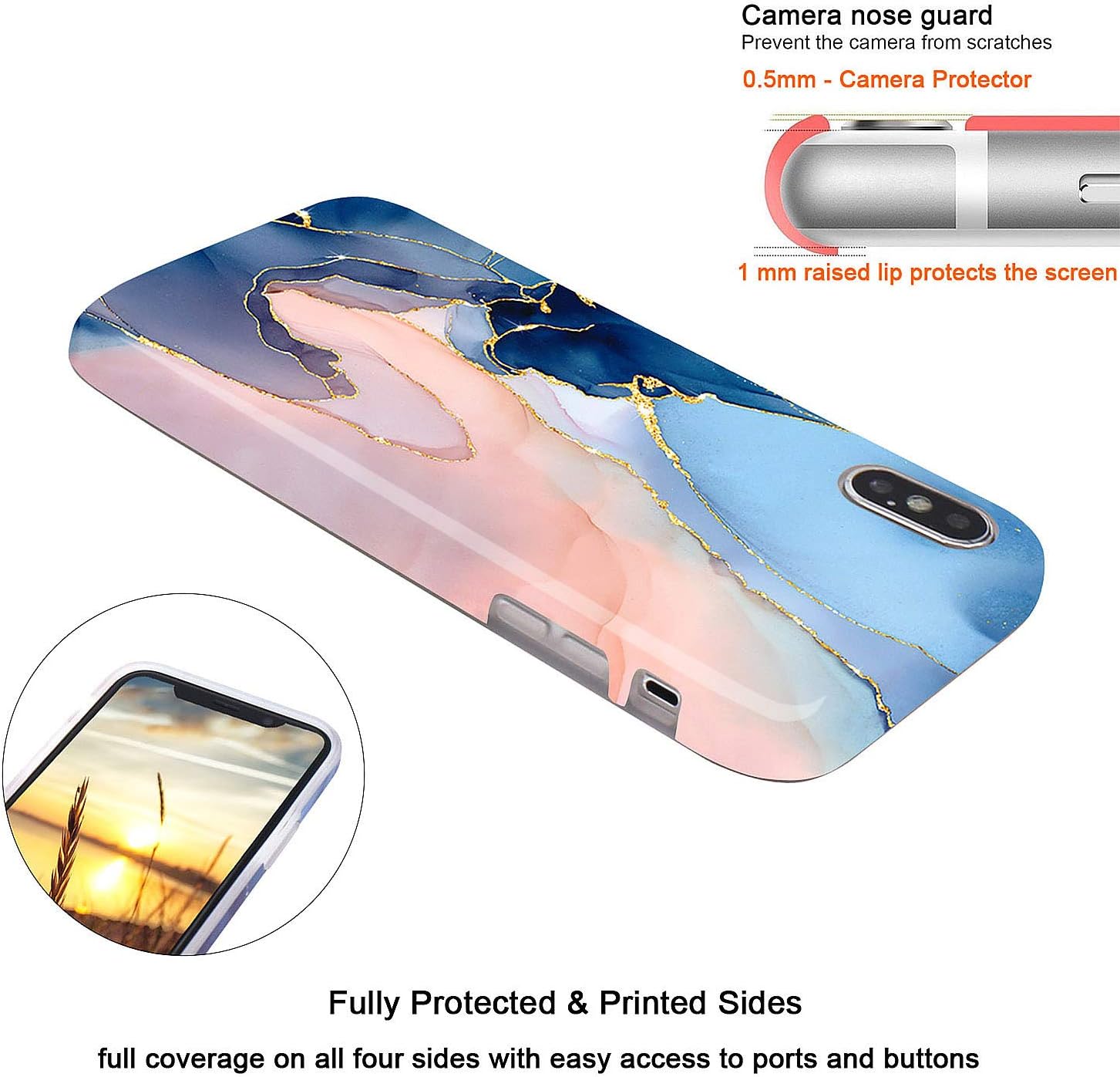 驚きの値段 Jaholan Iphoneケース ゴールドグリッター スパークル 大理石デザイン クリアバンパー Tpu ソフトゴム シリコンカバー Iphone6 1インチ用 安心の定価販売 Alimamiy Ru