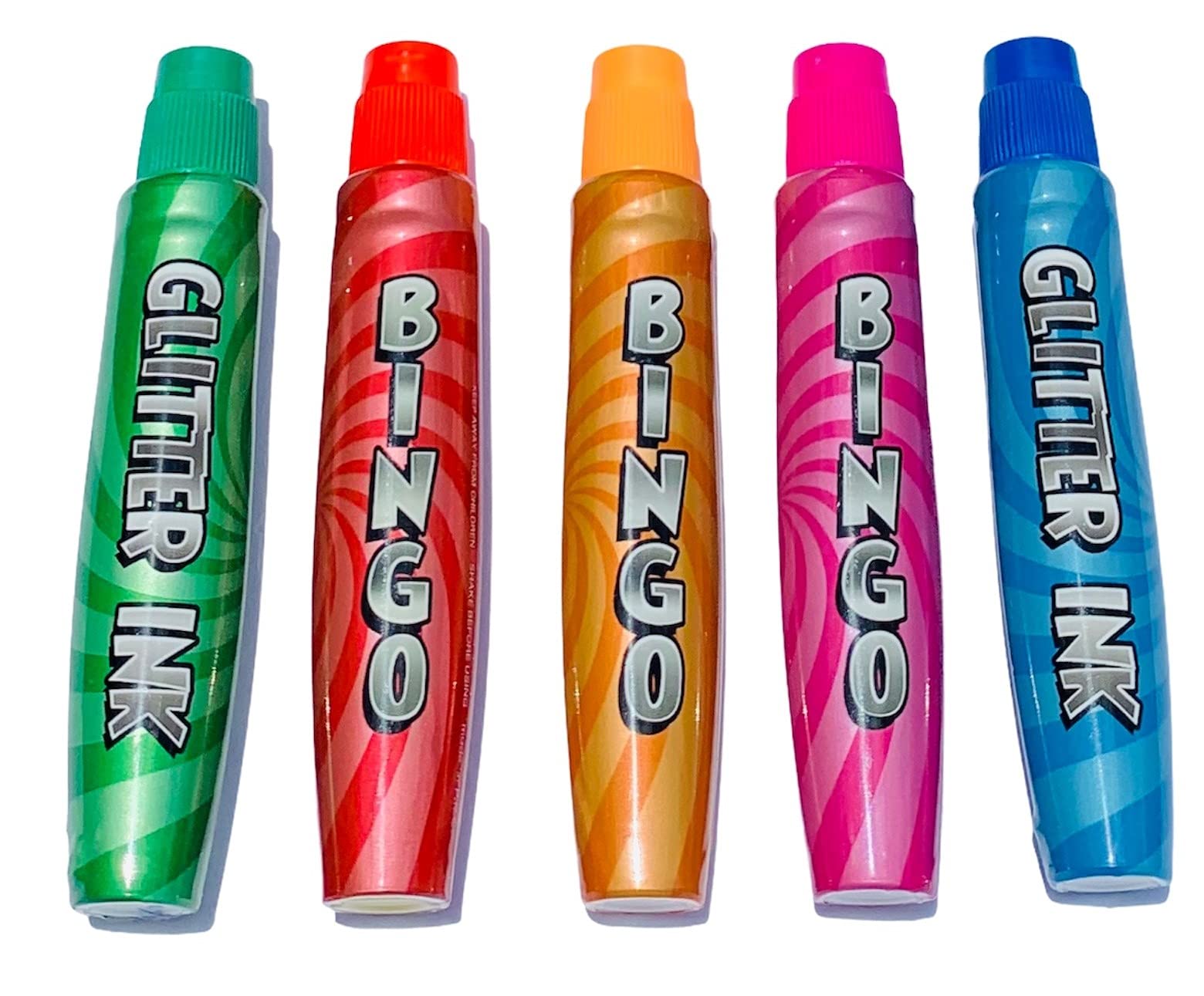 Thomas & Anca Club Supplies Ltd bingo dabbers 5 glitter shimmer dabbers for bingo tickets