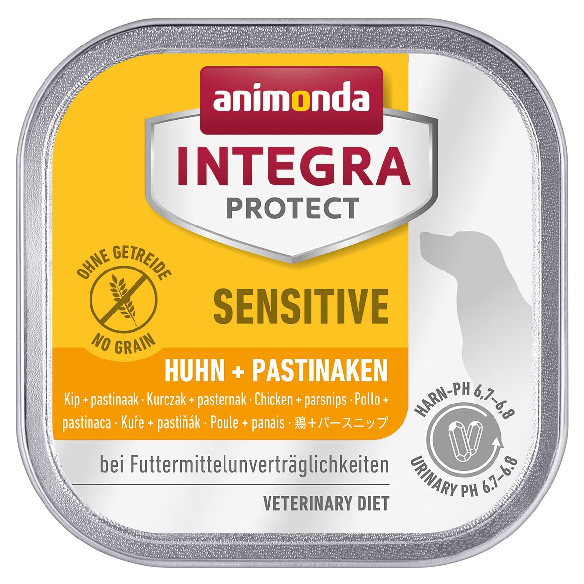 animonda INTEGRA PROTECT Sensitive Chicken + Parsnips (11 x 150 g), Diet Food for Food Allergy, Sensitive Dog Food for Allergic Dogs, Wet Food for Dogs without Grains