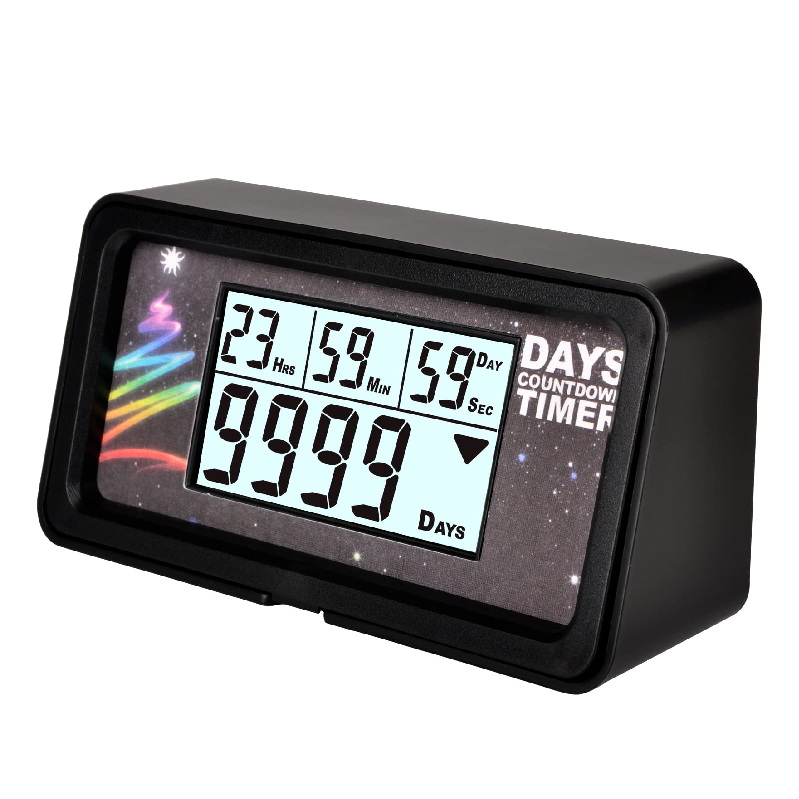 HonorMeet Digital Daily Countdown Calendar,Retirement Countdown & Count-up Timer,12 & 24 Hours Clock with Backlight for Christmas New Year Children's Day Wedding Anniversary Special Days. (200C)