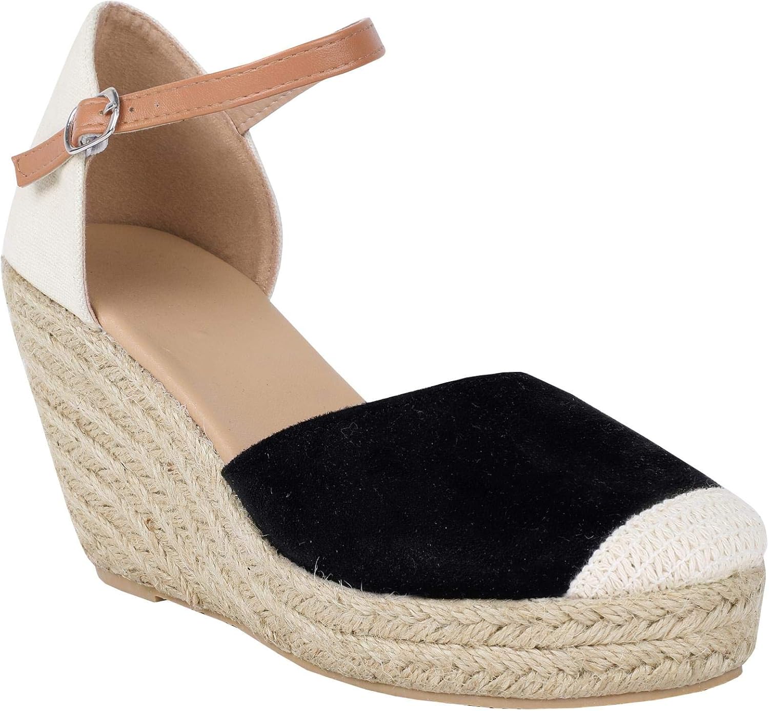 espadrille wedges closed toe lace up