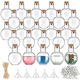 Bokon 25 Pack 1oz Plastic Mini Potion Bottles with