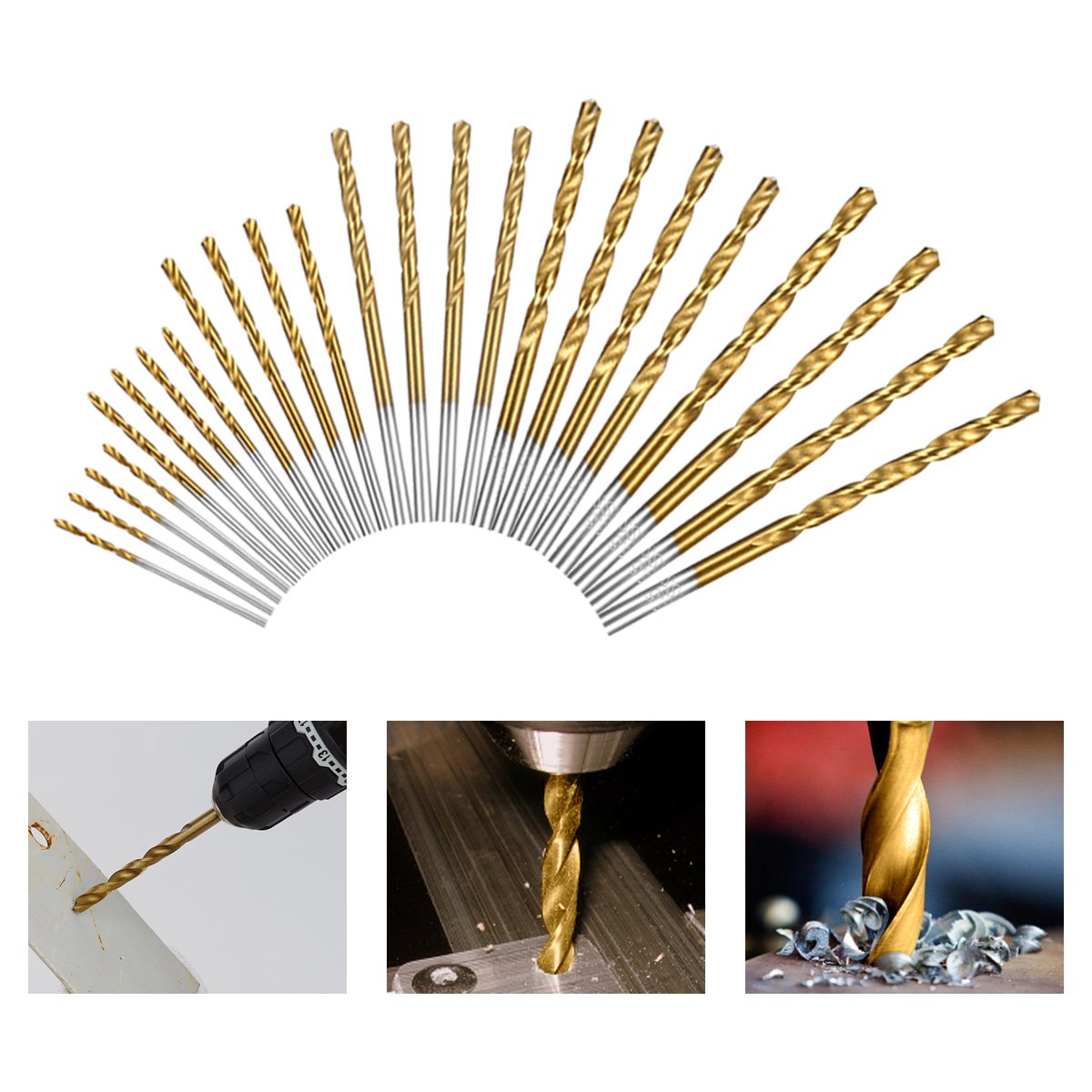 Plastic Aluminum Alloy HSS BradPoint Drill Bits by Sibaok Micro