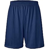 Soffe Mens Heavyweight Drawstring Jersey Shorts, 6" Inseam, Cotton/Poly Blend