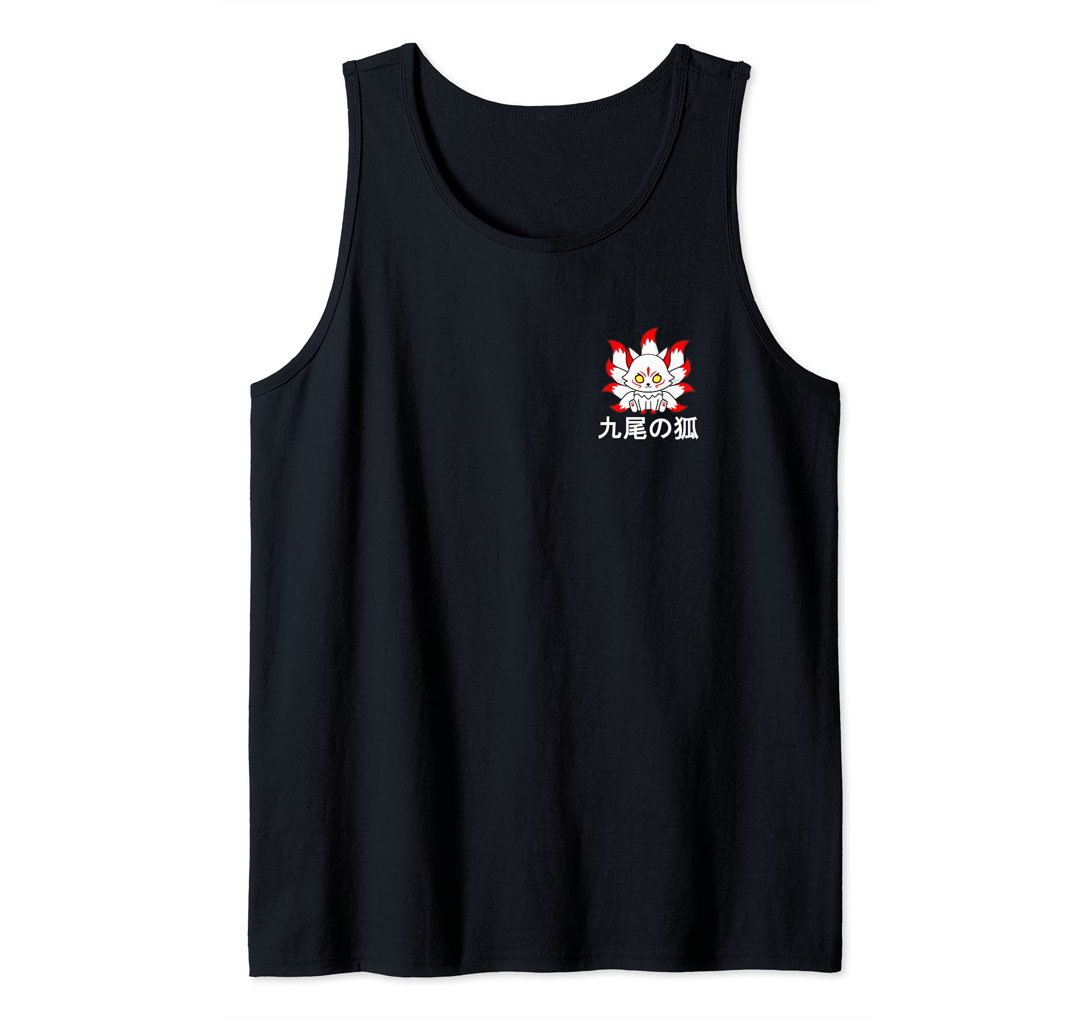 Japan Anime Mask Kitsune Style Samurai Oni Nine-Tailed Fox Tank Top