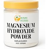 Herbs Botanica Magnesium Hydroxide Powder, 8 oz | Fine powder for DIY deodorant, toothpaste, crafting, and household formulations.