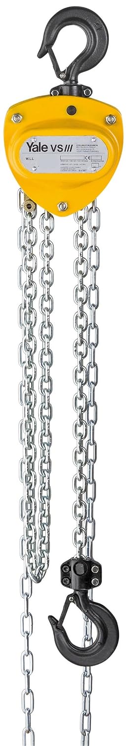 Yale AMZ1021113 VSIII 500kg 3m Hand Chain Hoist, VSIII, 500 kg, 3 m