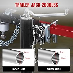 Torin 2000lbs Trailer Jack Heavy-Duty Square Direct