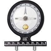 Baseline - W54668 AcuAngle Inclinometer with Adjustable-Feet for Precision Measurement, Testing and Evaluation of Range of Motion of Neck, Hip, Spine, Elbow, Knee, Shoulder, Ankle, Wrist and MCP Joint