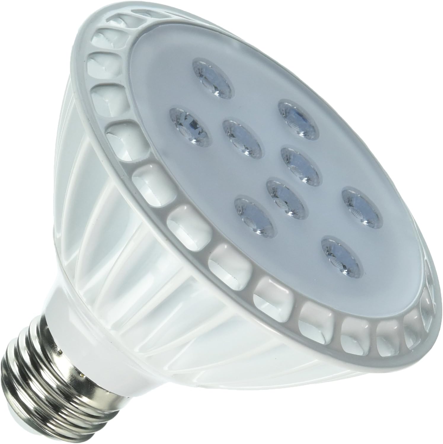 LEDwholesalers ULListed PAR30 LED Spot Light Bulb with Interchangeable Flood Lens 11Watt Short
