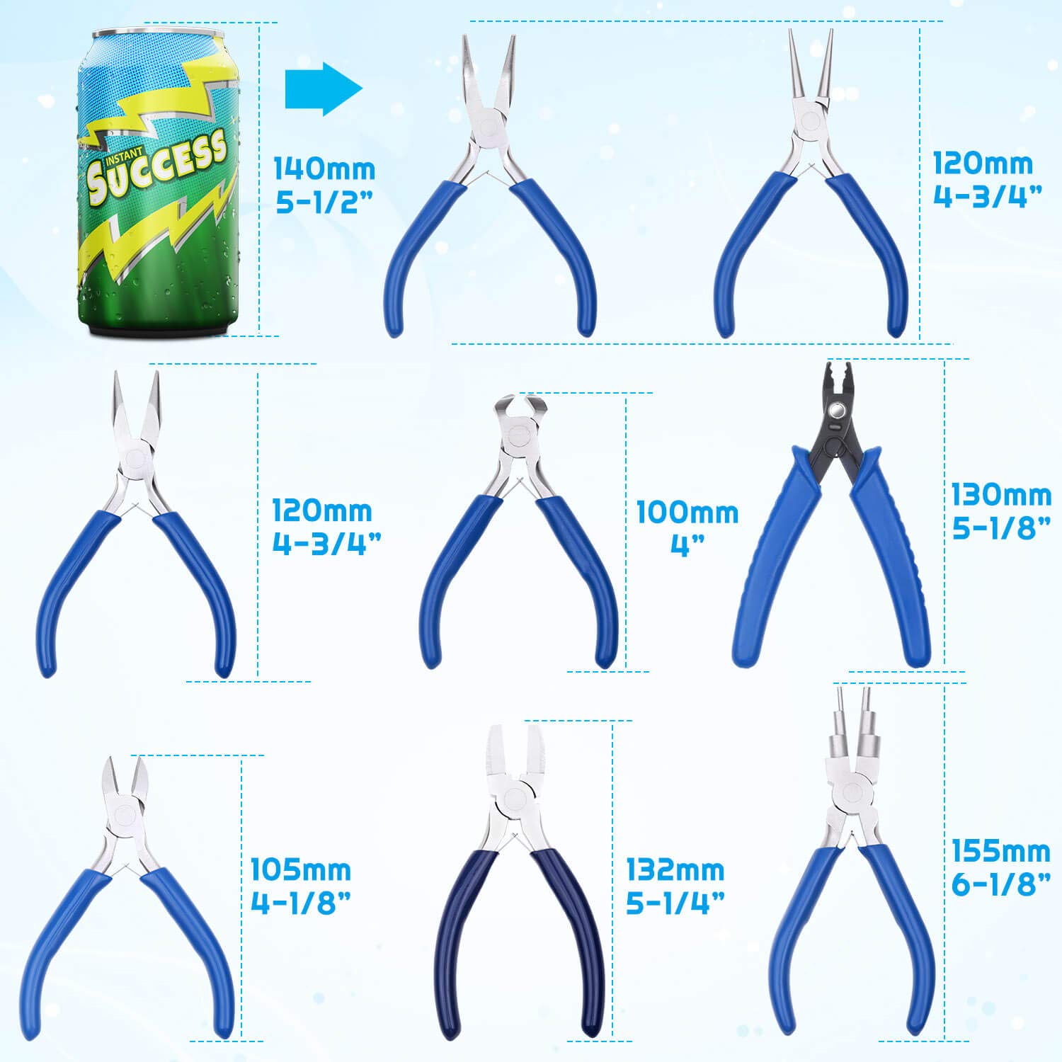 Shynek Jewelry Making Pliers Tools, 8pcs Micro Jewelry Pliers Set for Jewelry Making Supplies