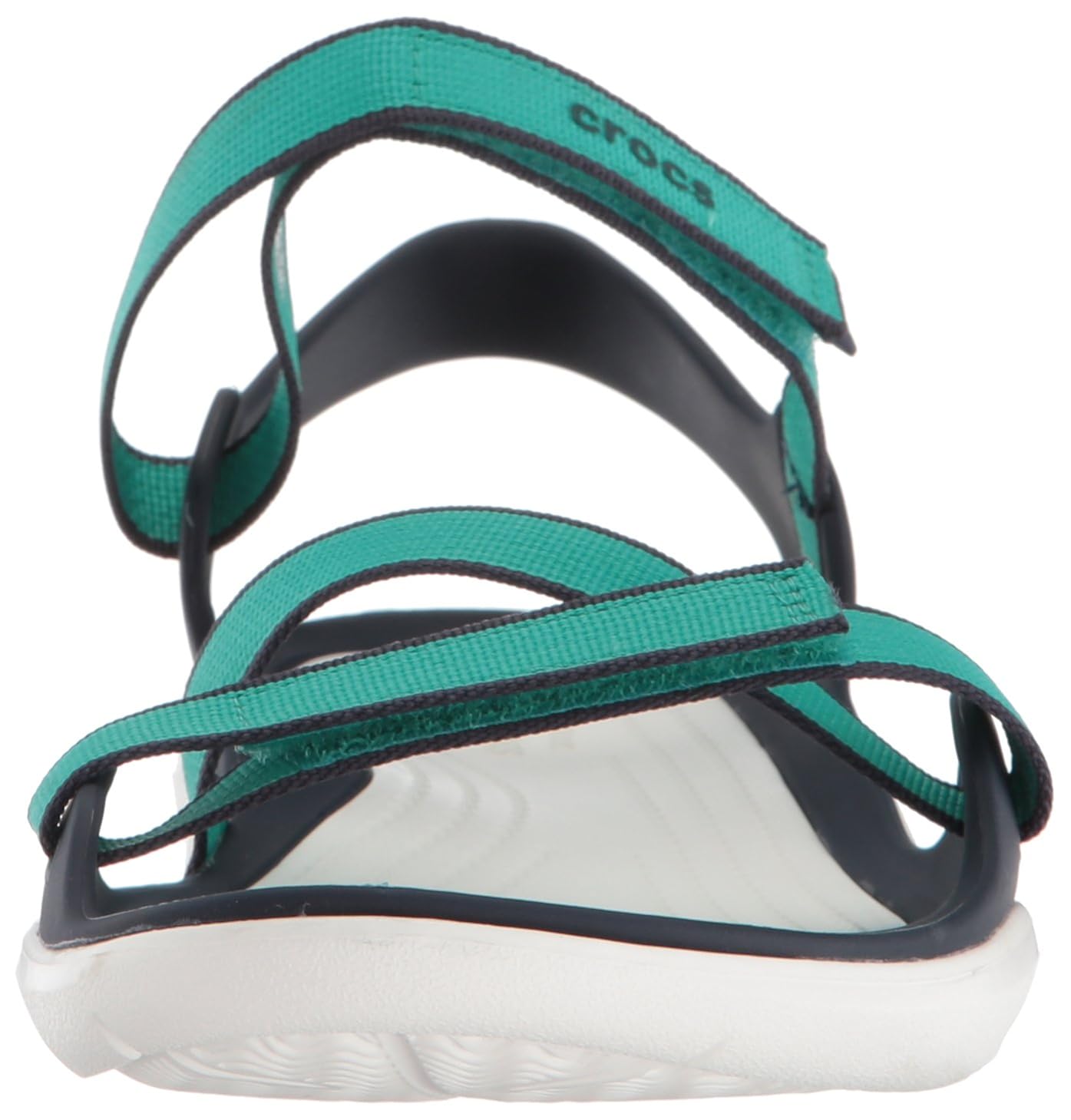 crocs swiftwater webbing w sport sandal tropical teal 5 b(m) us