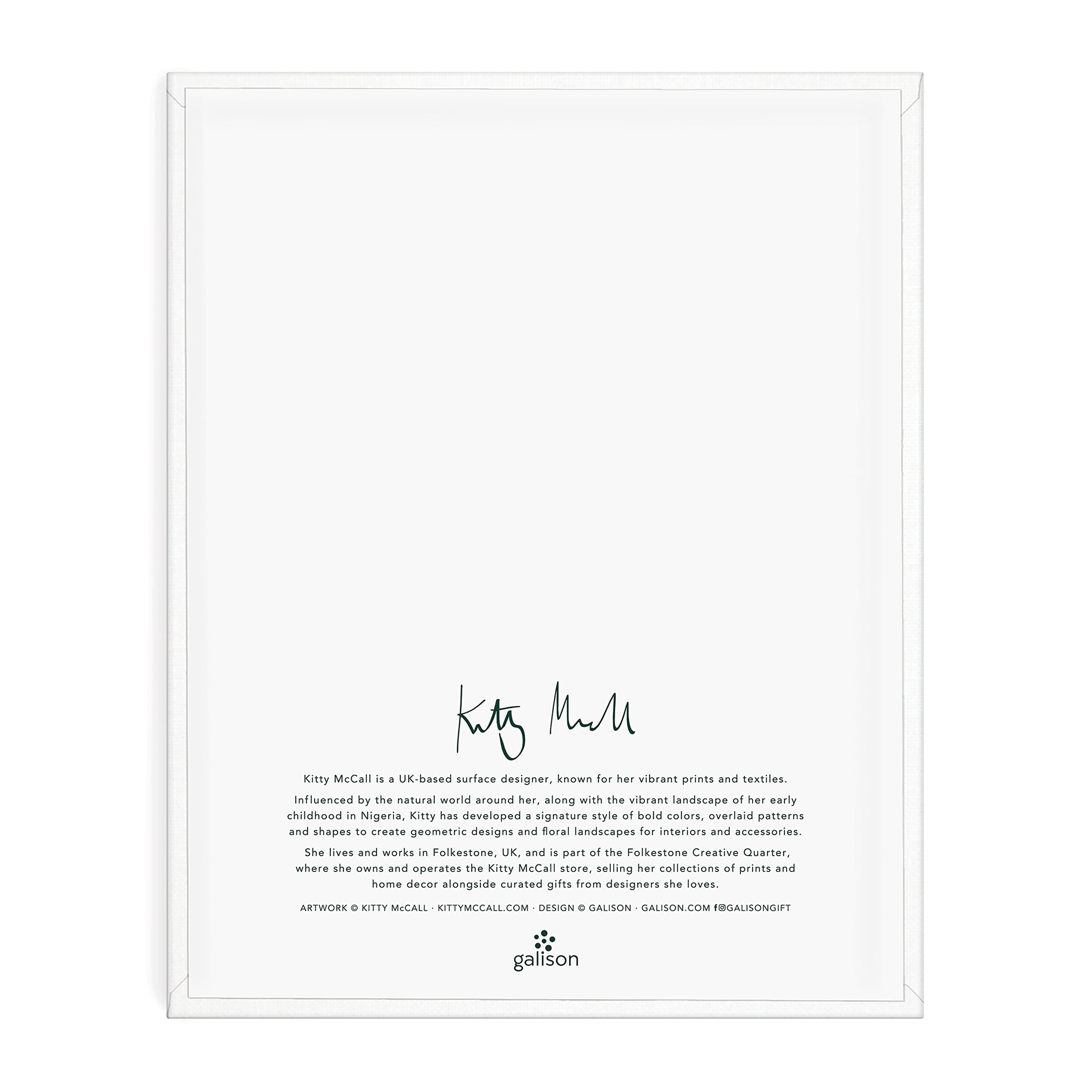 Galison Kitty McCall All The Flowers Paint by Number Kit from Includes 1 Canvas (8” x 10