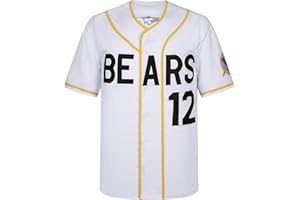 kioken Bad News Bears Jersey, #3 Kelly Leak #12 Tanner Boyle Movie 1976 Chico's Bail Bonds Baseball Jersey S-XXXL