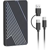 500GB External Hard Drive,USB 3.0 and USB-C Storage Expansion Mobile HDD | Portable Slim Extended Storage for PC, Mac, Laptop, PS4, Xbox one, Phone
