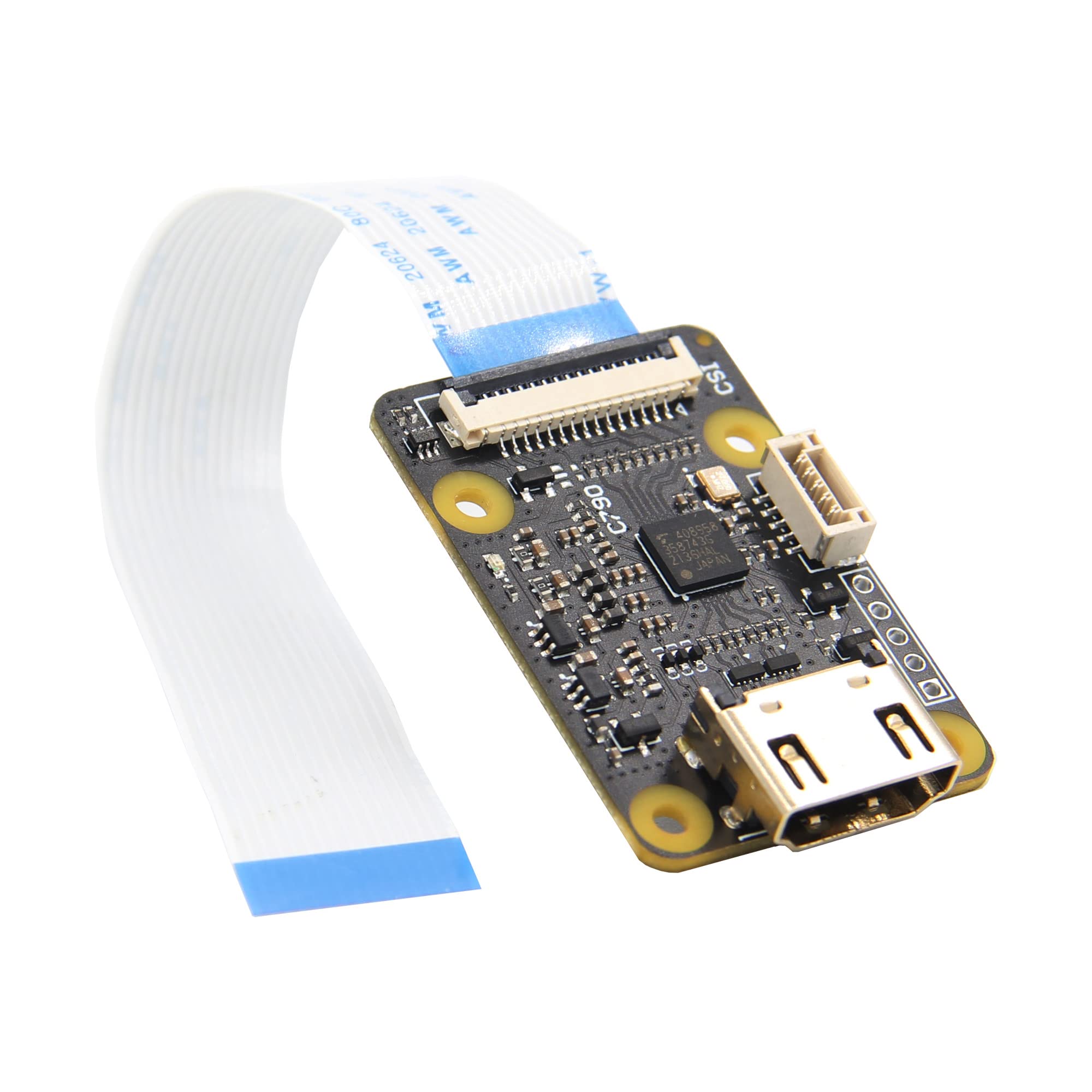 Geekworm Raspberry Pi HD Video to CSI CSI-2 Adapter C790 | Support Video & Audio | Up to 1080p60fps | for Raspberry Pi 4/3 B+/3B/Pi Zero/CM4