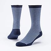 Maggie's Organic Natural Cotton Stripe Cushion Crew Socks