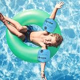 Gukasxi 4 Pack Inflatable Swim Armbands Kids Adults Pink Blue PVC Safety Floats view 5