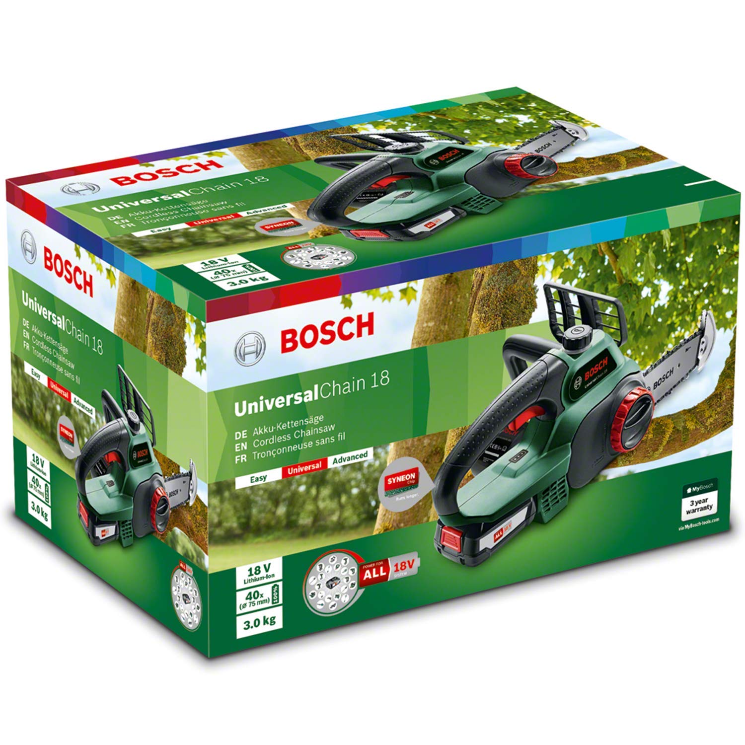Bosch Cordless Chainsaw Lightweight And Easy To Operate eBay