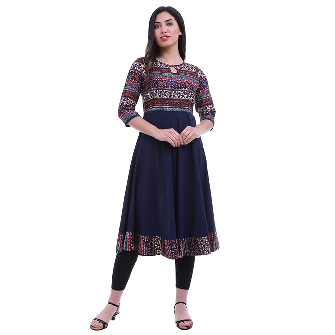 Women's Crepe Anarkali Kurta