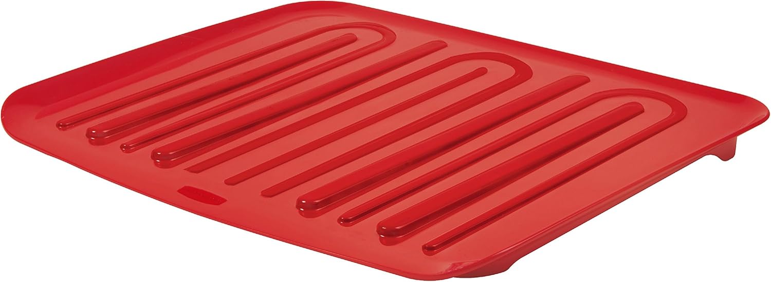 Rubbermaid Antimicrobial Drain Board, rouge, Large (FG1182MArouge