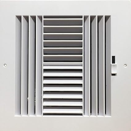 Hvac Parts Accessories White 10x10 Four Way Deflection Wall Or