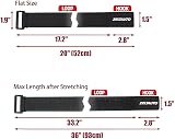 Zeltauto Elastic Cinch Straps Hook Loop 1.5x20 2-Pack Camping Bike Gear view 4