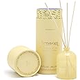 Paddywax Petite Collection Scented Oil Reed Diffuser, Mini - 1.5-Ounce, Yellow-Meyer Lemon