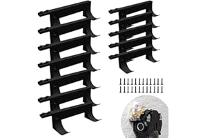 TEYOUYI Wall Mount for Lego Speed Champions Compatible with All Lego Speed Champions car Models, Securely Display All Your Brick Cars and Figures with a Base for The Pilot 12pcs Black