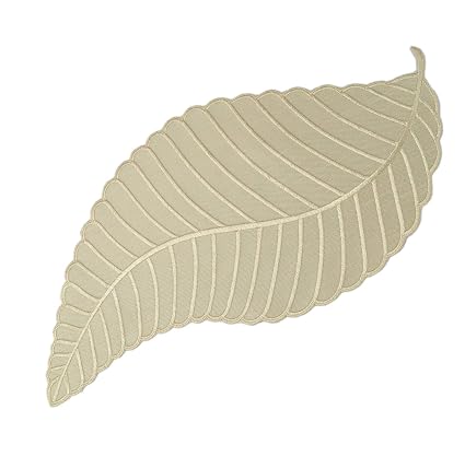 Plauener Spitze Tischdecke Herbst Stickerei Blatt Deckchen Decke