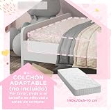 ZONEKIZ Toddler Bed Frame with Unicorn Design for Ages 3-6 Years view 6