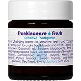 Living Libations - Organic Frankincense Fresh Sensitive Toothpaste | Natural, Wildcrafted Clean Beauty (1 oz | 30 mL)