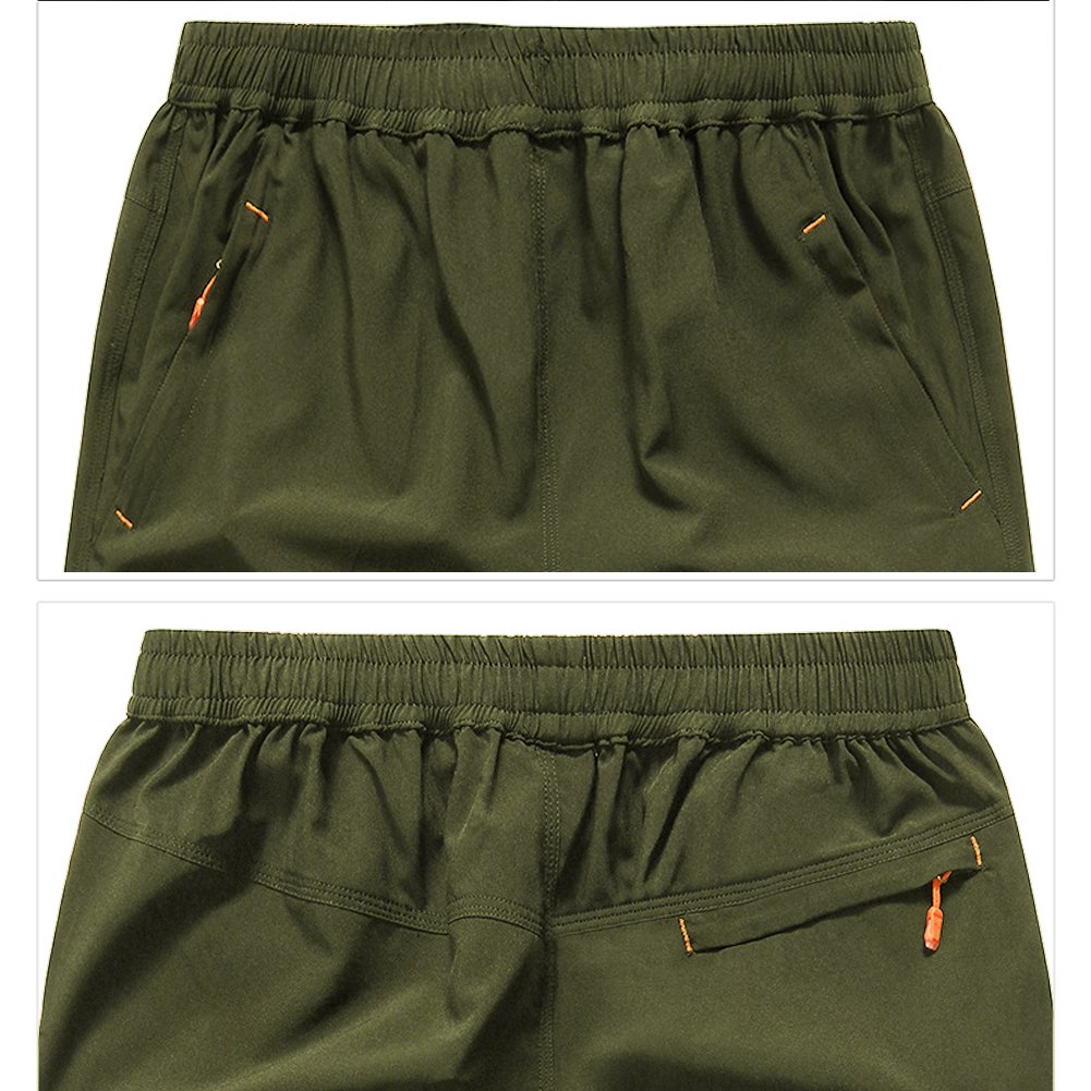 Gititlys Mens Workout Gym Shorts Elastic Waist - Quick Dry Stretchable for Running, Training, Workout Swim