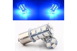 Qasim 1156 Led Bulbs Blue, BA15S 1141 1003 18-SMD 5050 LED Car Rear Turn Signal Lights Interior RV Camper Bulbs 12V (Pack of 